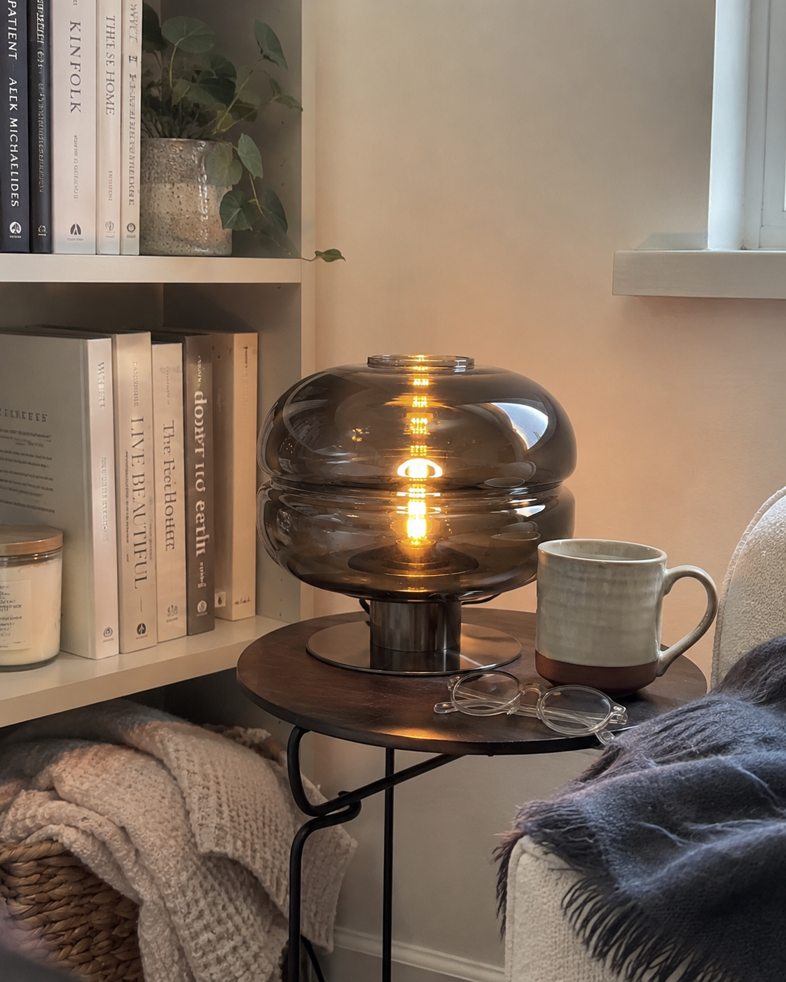 Simone | Postmodern Glass Table Lamp