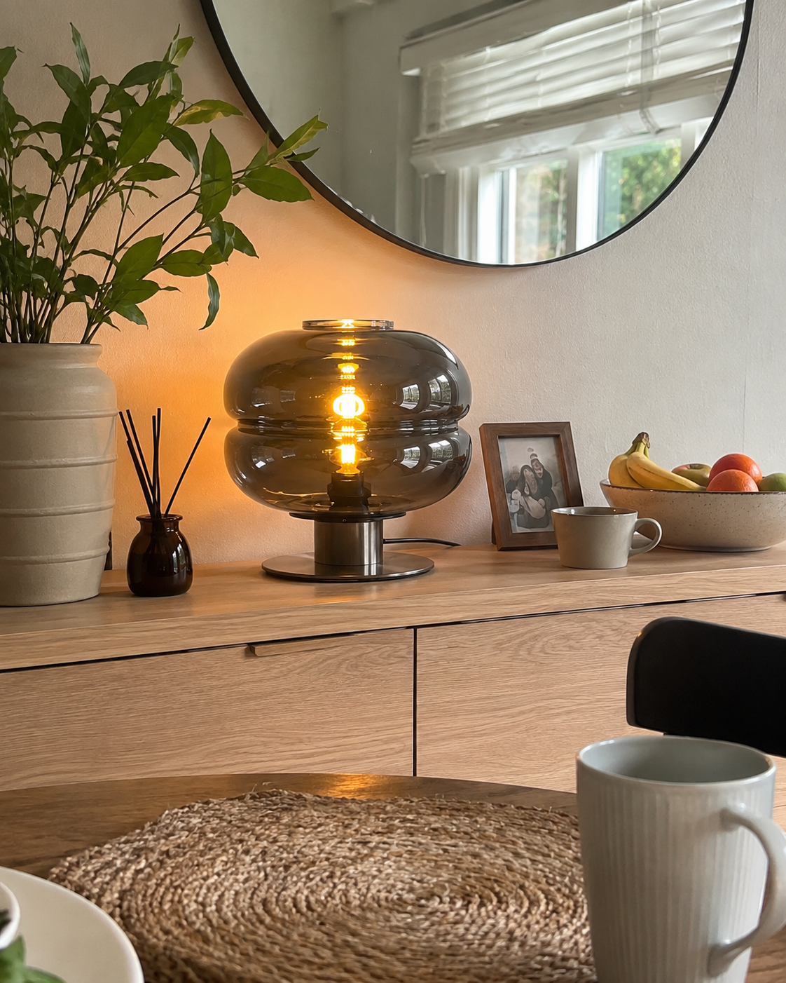 Simone | Postmodern Glass Table Lamp