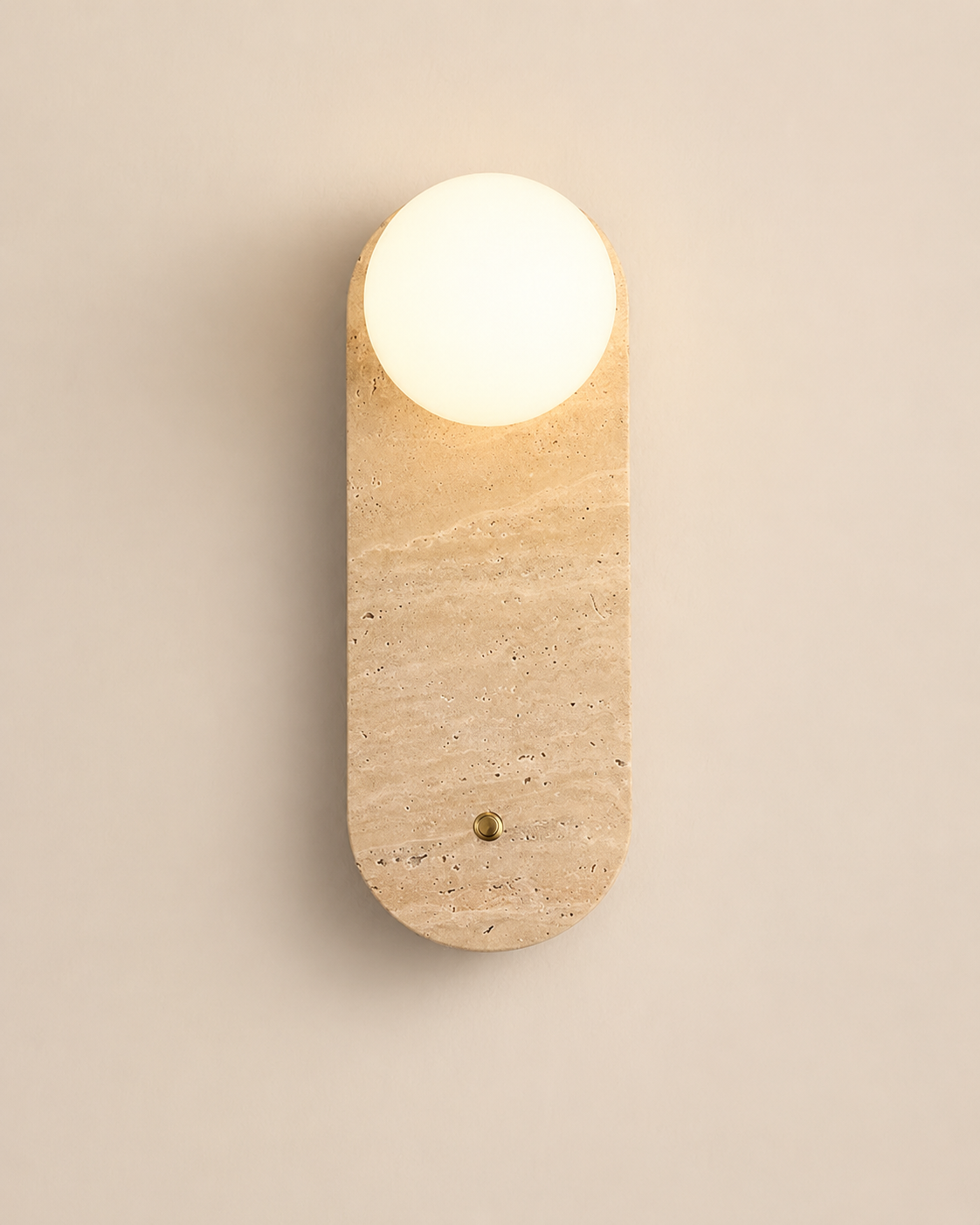 Tama | Yellow Travertine Wall Sconce