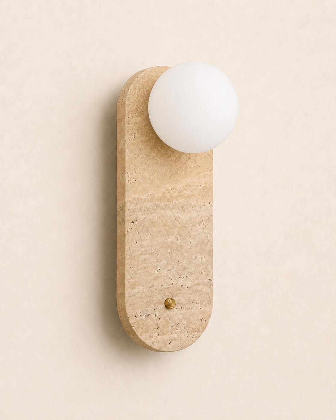 Tama | Yellow Travertine Wall Sconce
