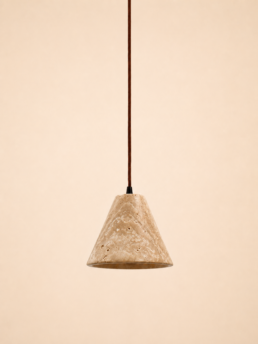 Iwa | Travertine Stone Pendant Light