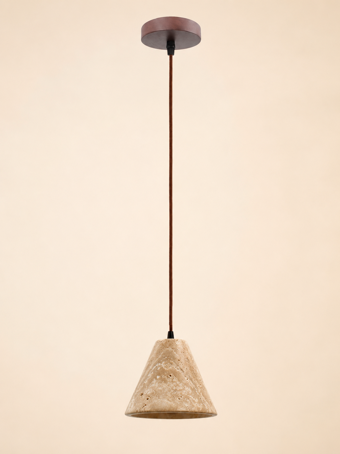 Iwa | Travertine Stone Pendant Light