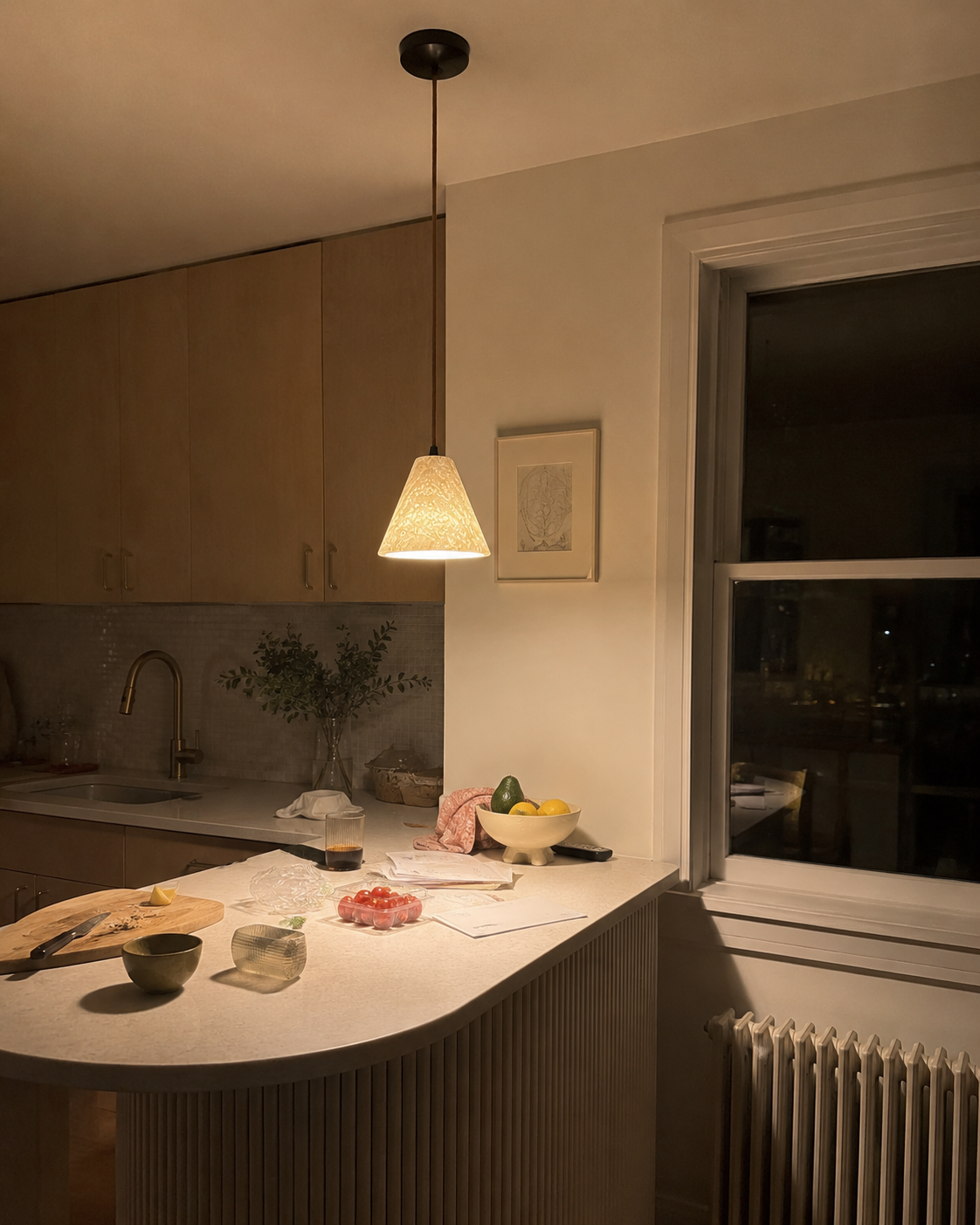 Iwa | Travertine Stone Pendant Light