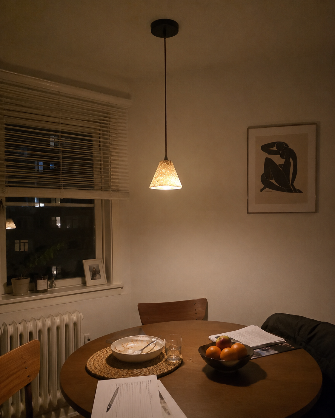 Iwa | Travertine Stone Pendant Light