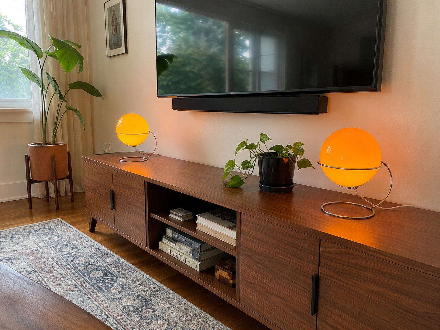 Seren | Modern Glass Coffee Table Lamp