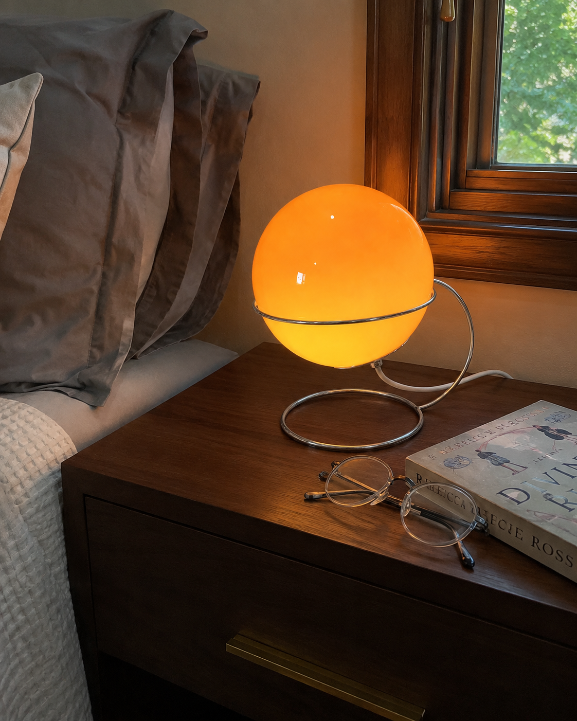 Seren | Modern Glass Coffee Table Lamp