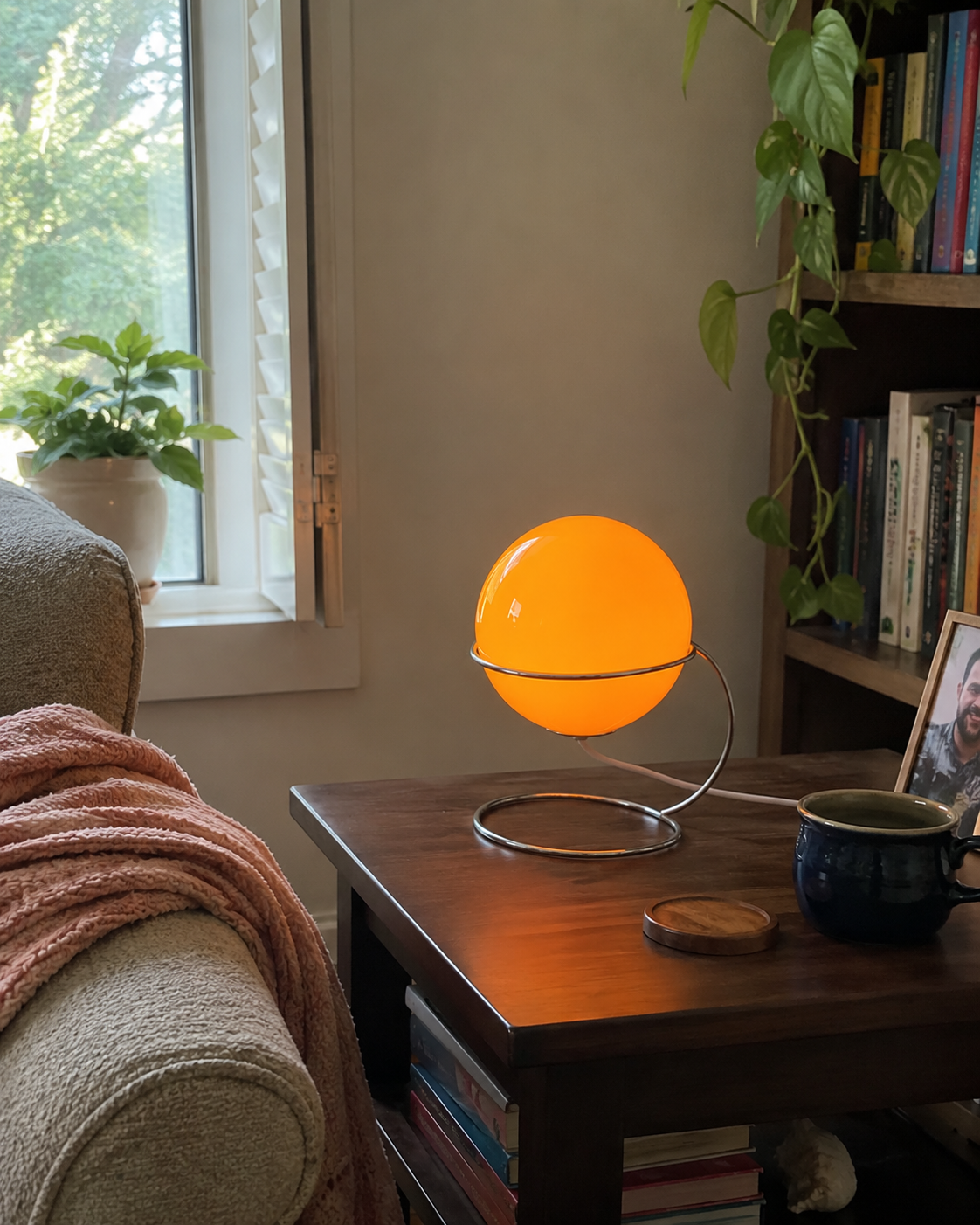 Seren | Modern Glass Coffee Table Lamp