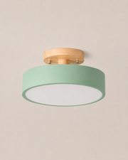 Anders | Nordic Round Wood Flush Mount Ceiling Light