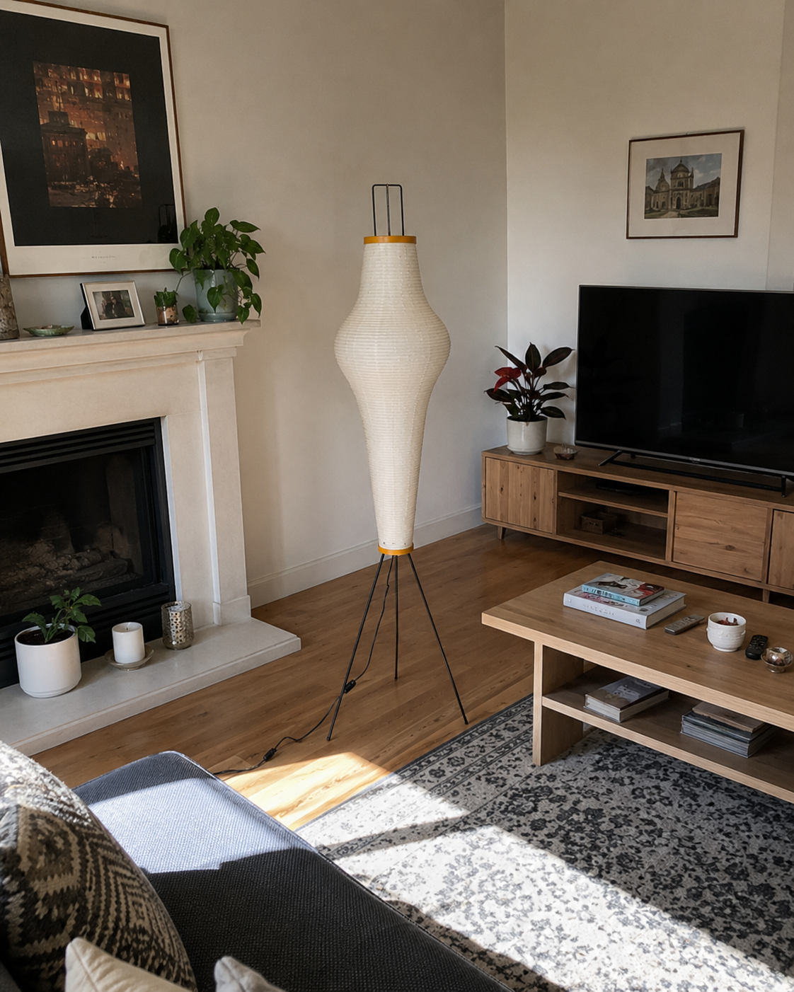 Ryo | Japanese Rice Paper Lantern Floor Lamp