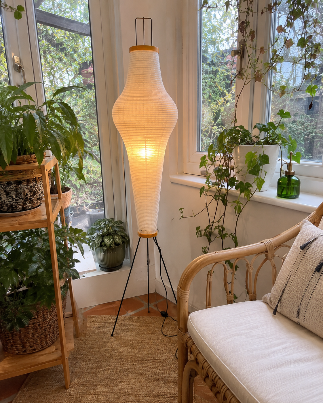 Ryo | Japanese Rice Paper Lantern Floor Lamp