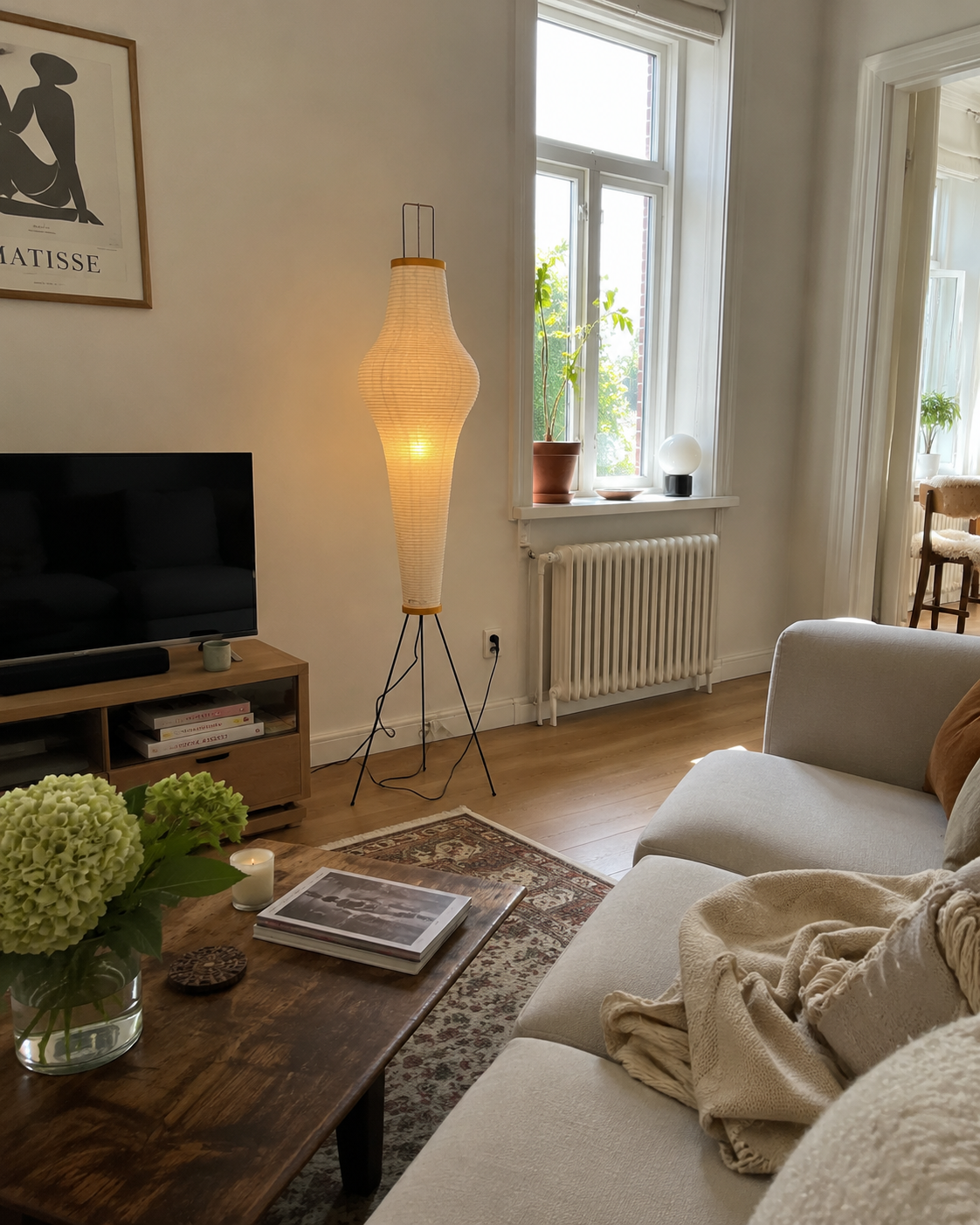 Ryo | Japanese Rice Paper Lantern Floor Lamp