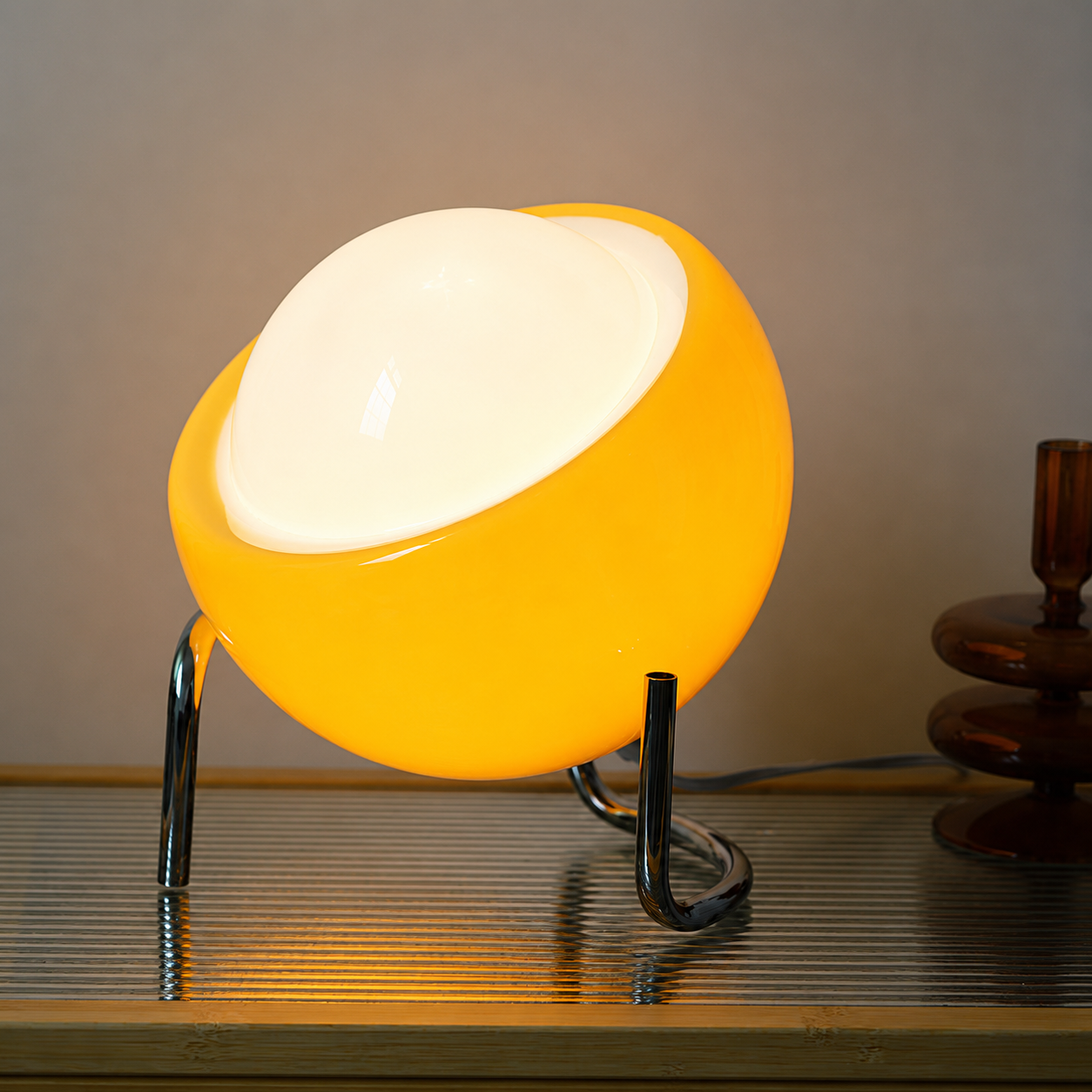 Coraline | Bauhaus Glass Globe Table Lamp