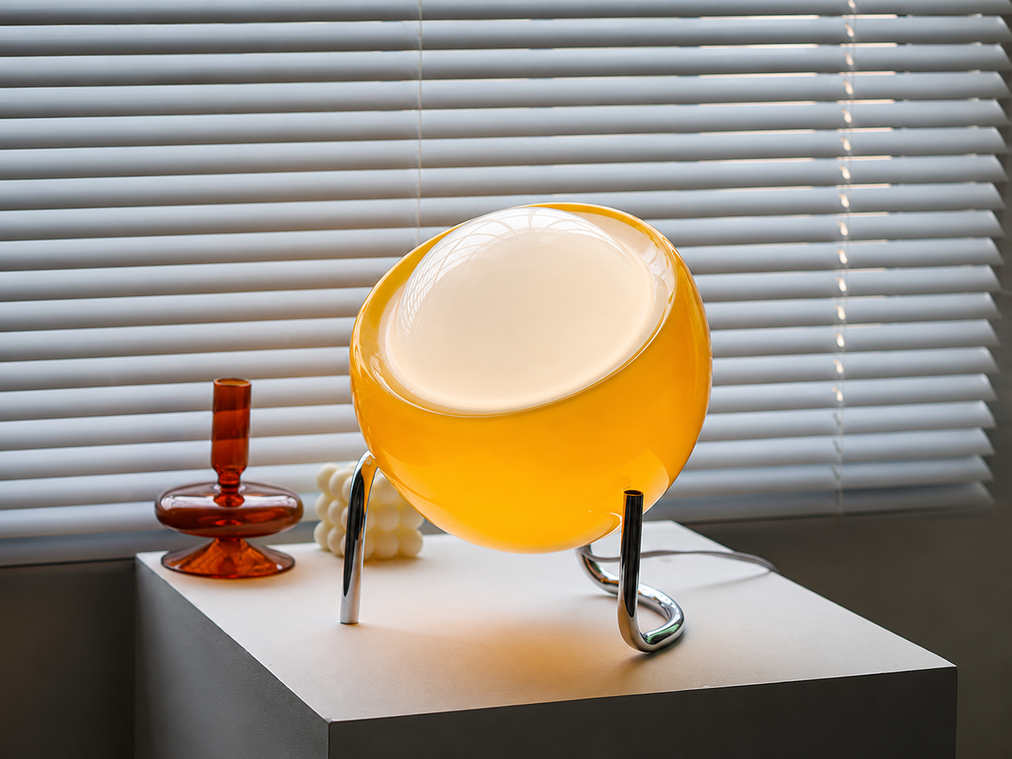 Coraline | Bauhaus Glass Globe Table Lamp