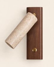 Iwa | Travertine Pivot Wall Sconce