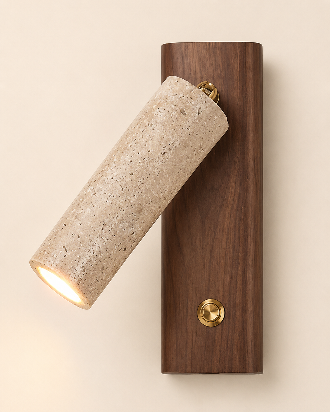 Iwa | Travertine Pivot Wall Sconce