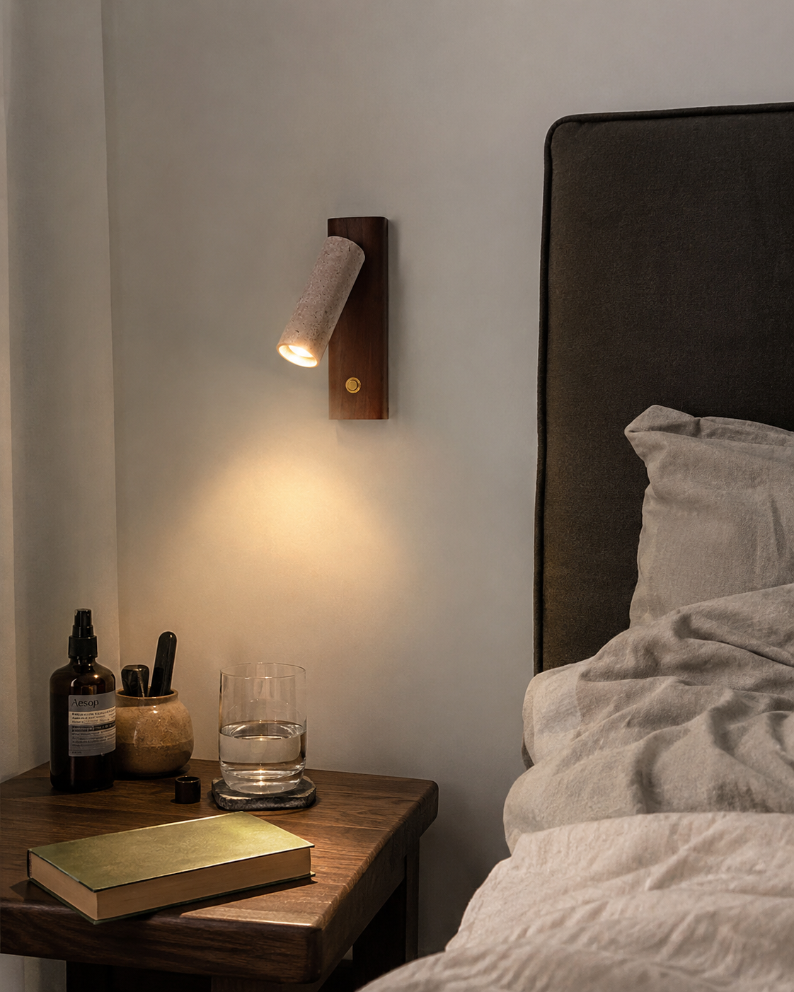 Iwa | Travertine Pivot Wall Sconce