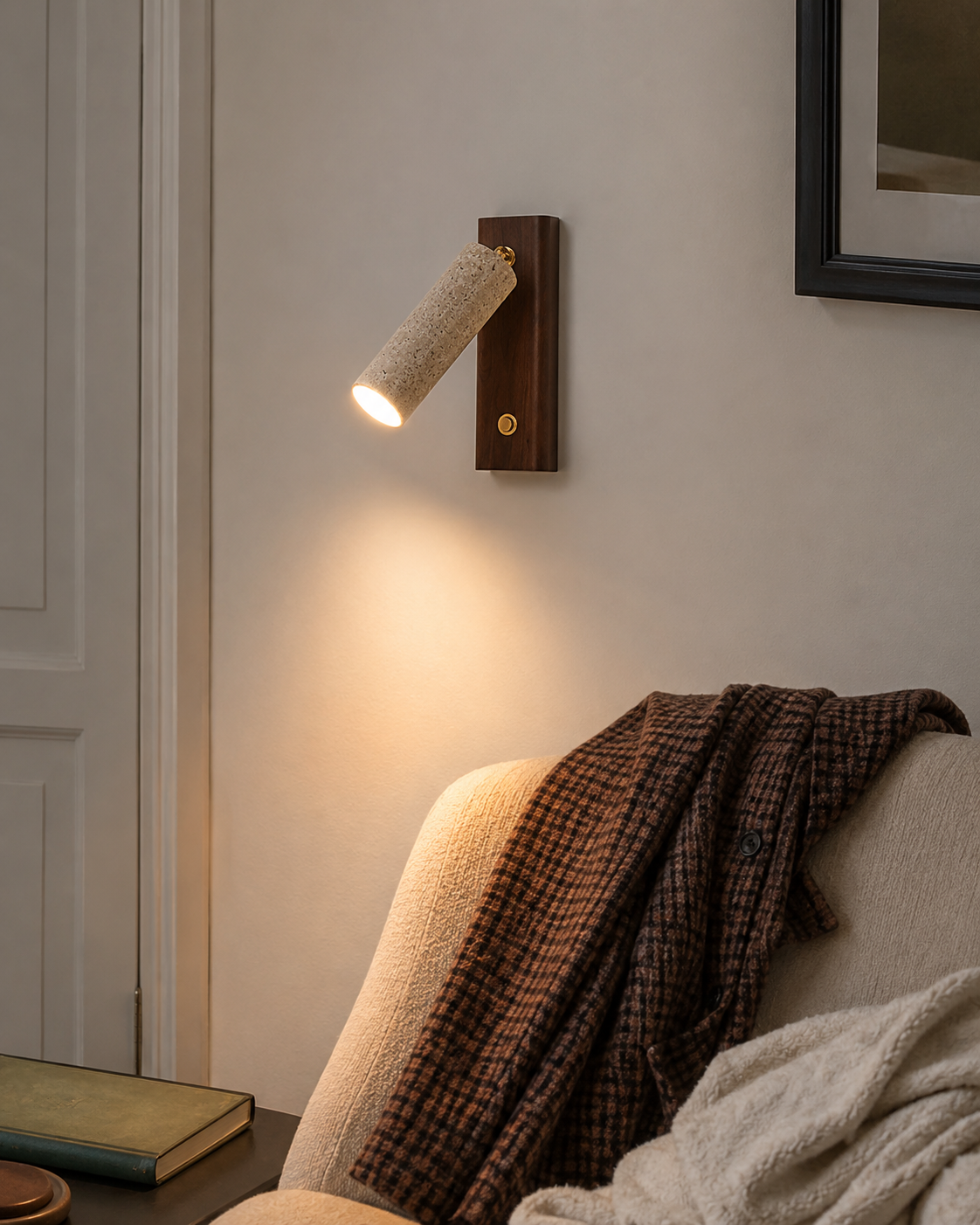 Iwa | Travertine Pivot Wall Sconce