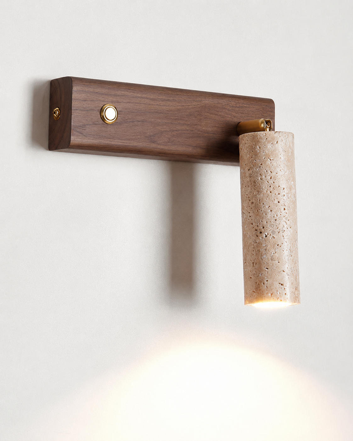 Iwa | Travertine Pivot Wall Sconce