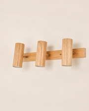 Yoko | Oak Cylinder Wall Sconce