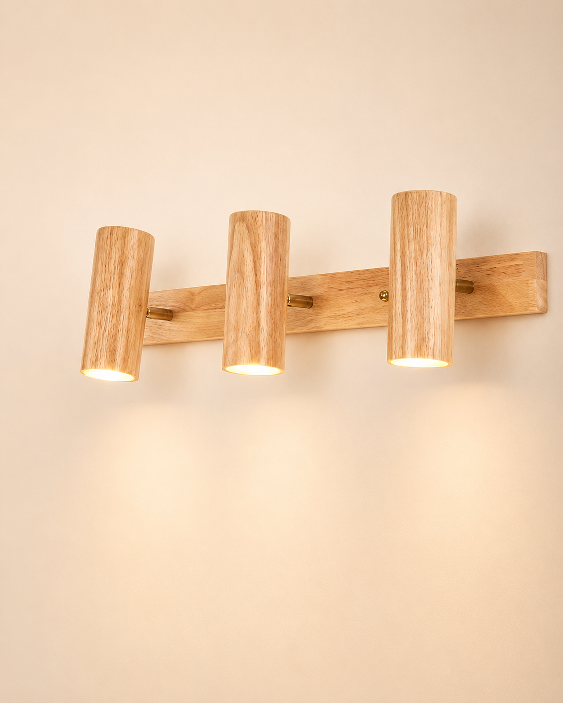 Yoko | Oak Cylinder Wall Sconce