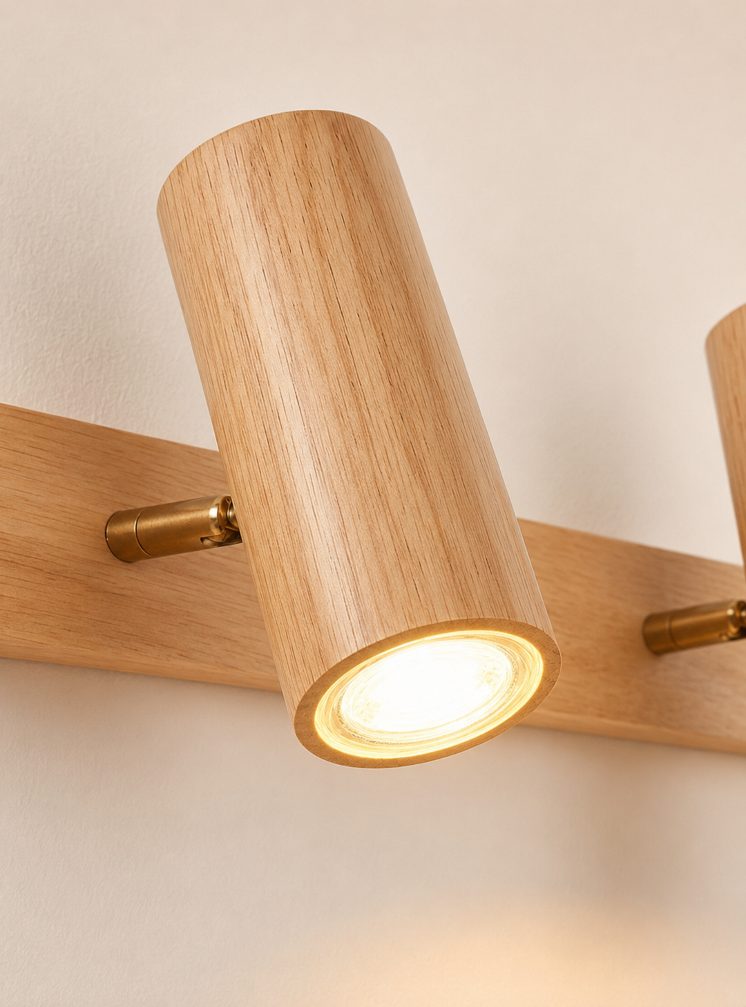 Yoko | Oak Cylinder Wall Sconce