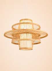 Halo | Tiered Japanese Bamboo Pendant Light
