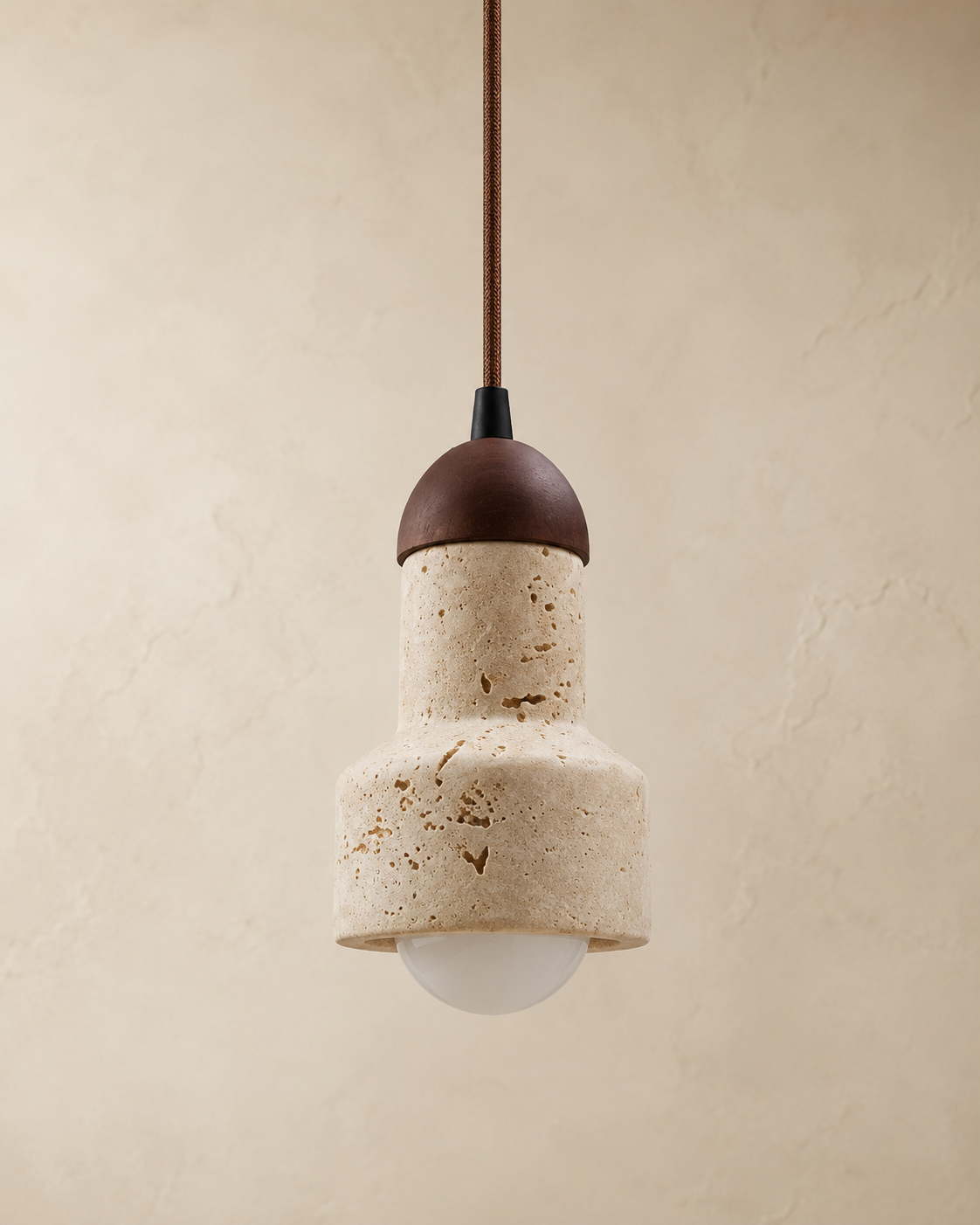 Calice | Travertine Cup Pendant Light