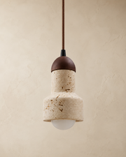 Calice | Travertine Cup Pendant Light