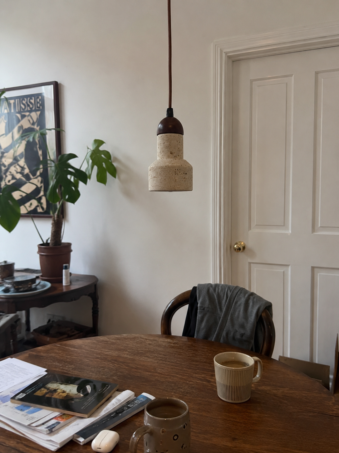 Calice | Travertine Cup Pendant Light