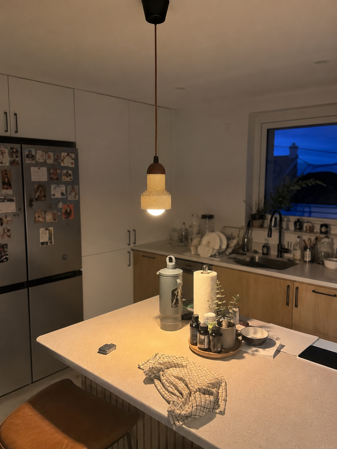 Calice | Travertine Cup Pendant Light