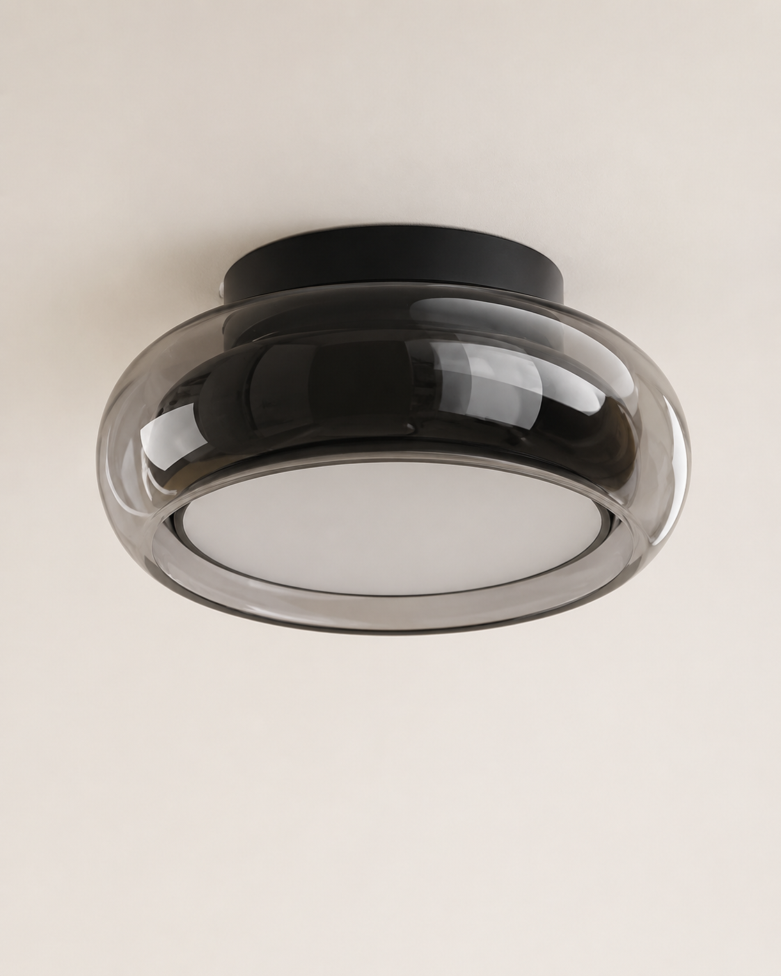 Tondo | Cognac Glass Flush Mount Ceiling Light
