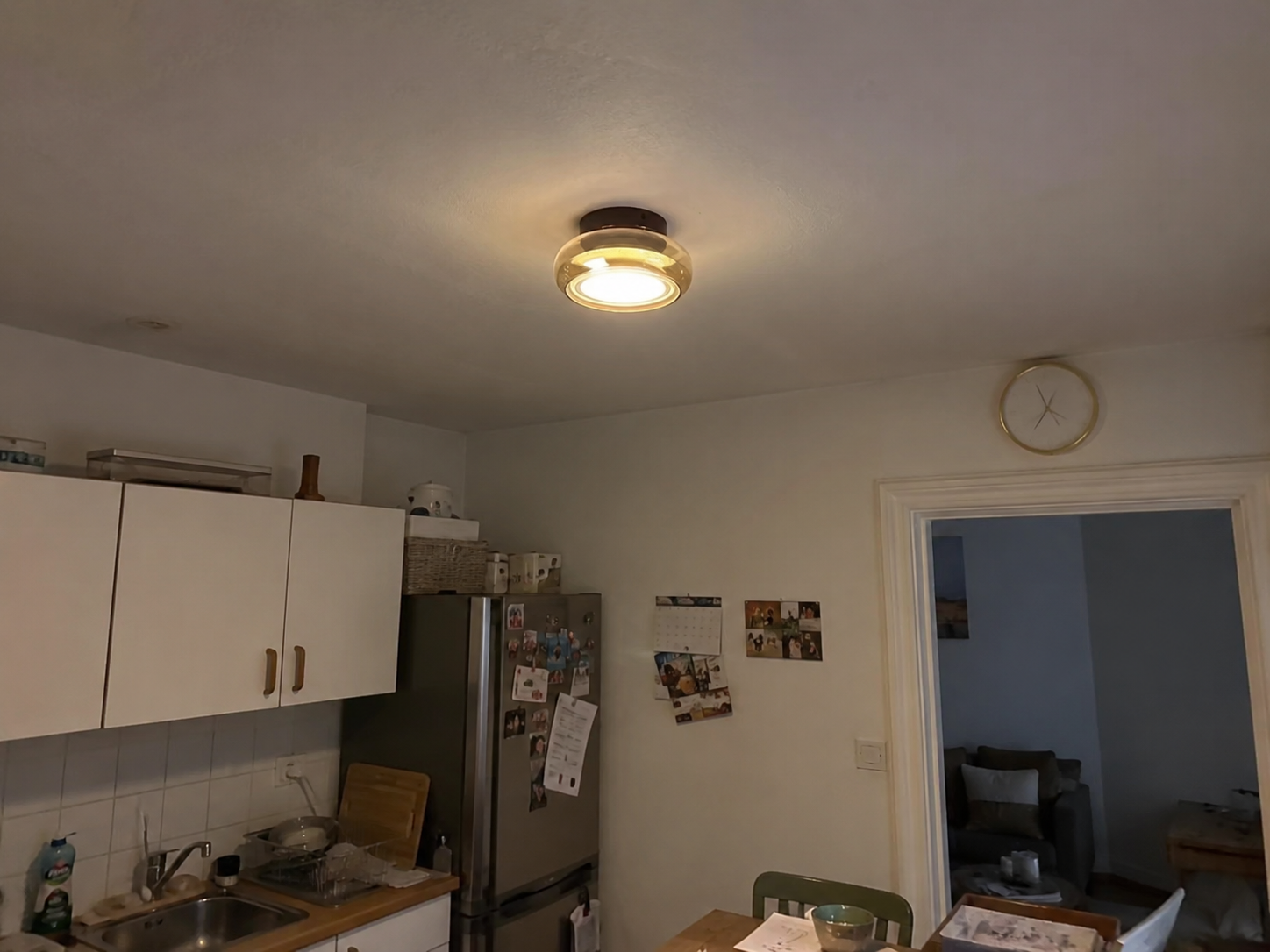 Tondo | Cognac Glass Flush Mount Ceiling Light