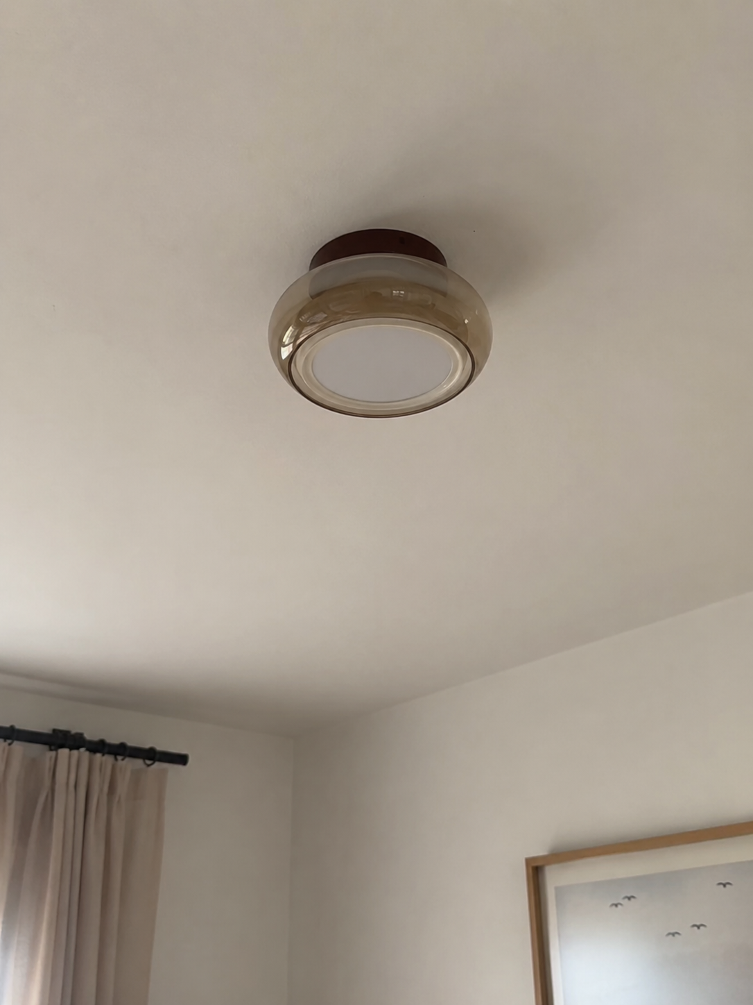 Tondo | Cognac Glass Flush Mount Ceiling Light