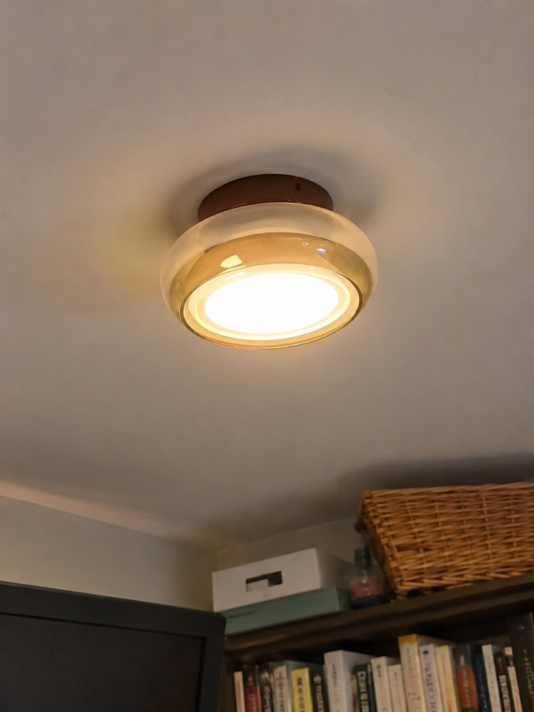Tondo | Cognac Glass Flush Mount Ceiling Light