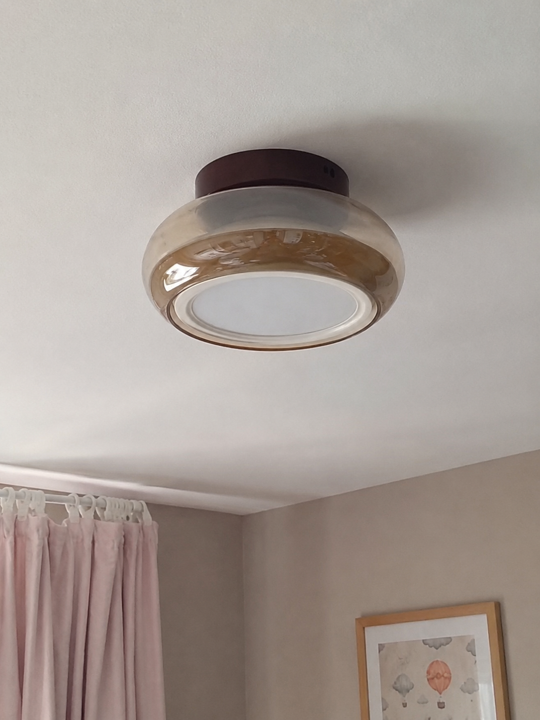 Tondo | Cognac Glass Flush Mount Ceiling Light