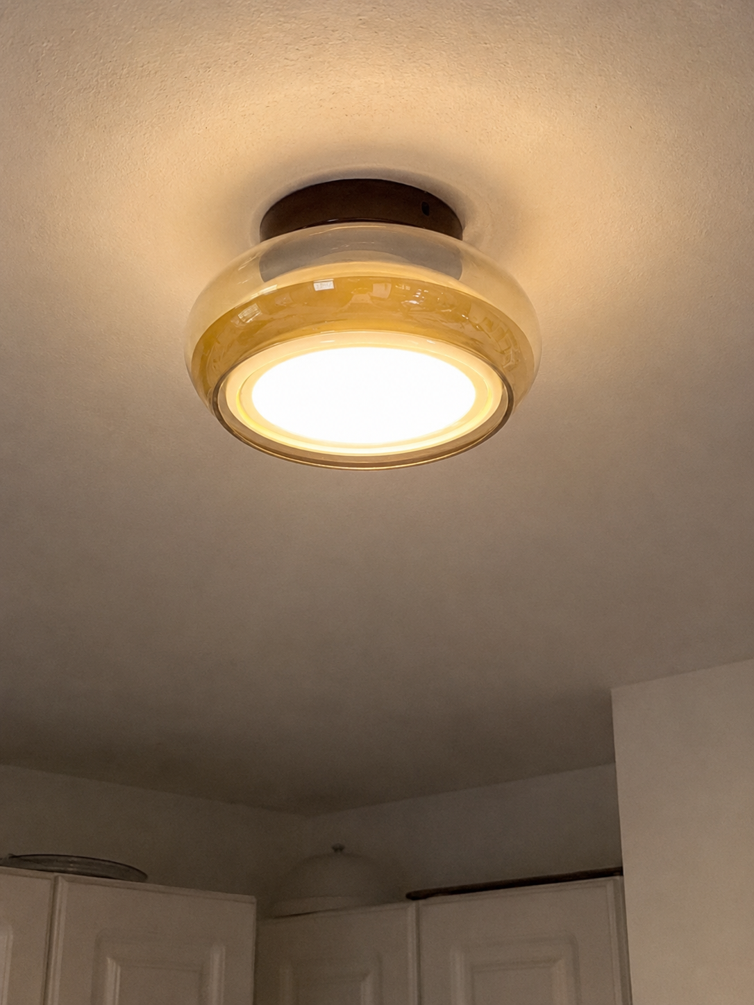 Tondo | Cognac Glass Flush Mount Ceiling Light