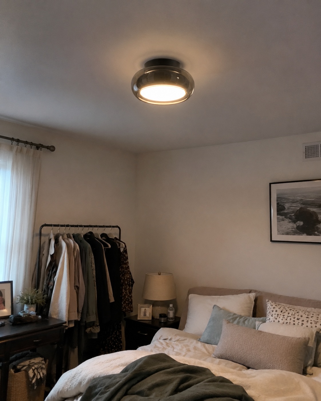 Tondo | Cognac Glass Flush Mount Ceiling Light
