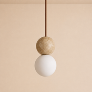 Callum | Travertine Globe Pendant