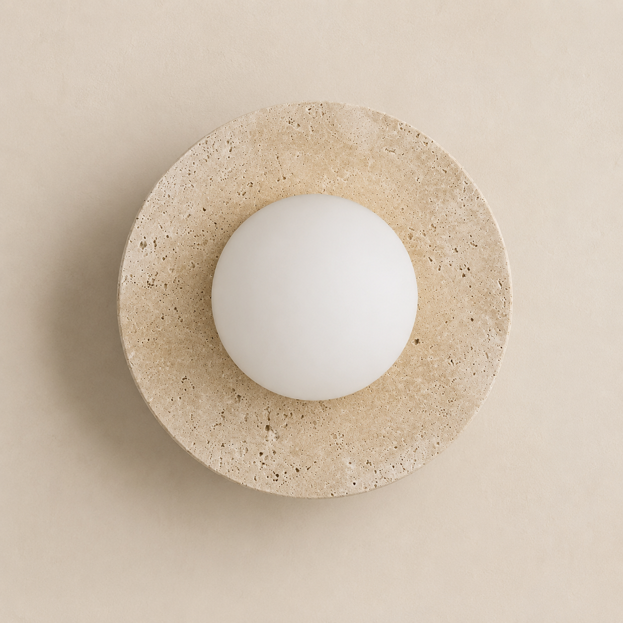 Nimbus | Travertine Wall Sconce