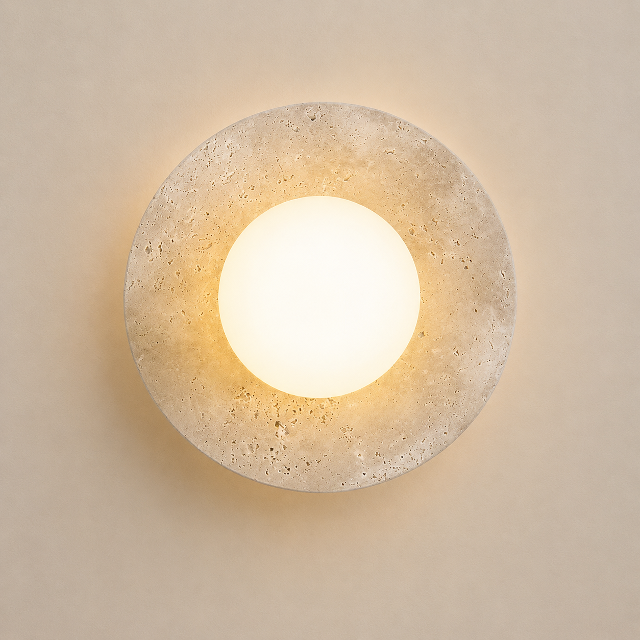 Nimbus | Travertine Wall Sconce