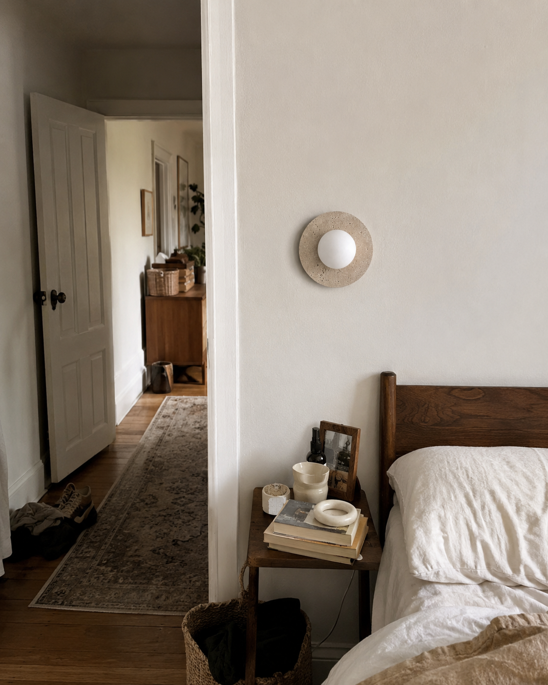 Nimbus | Travertine Wall Sconce