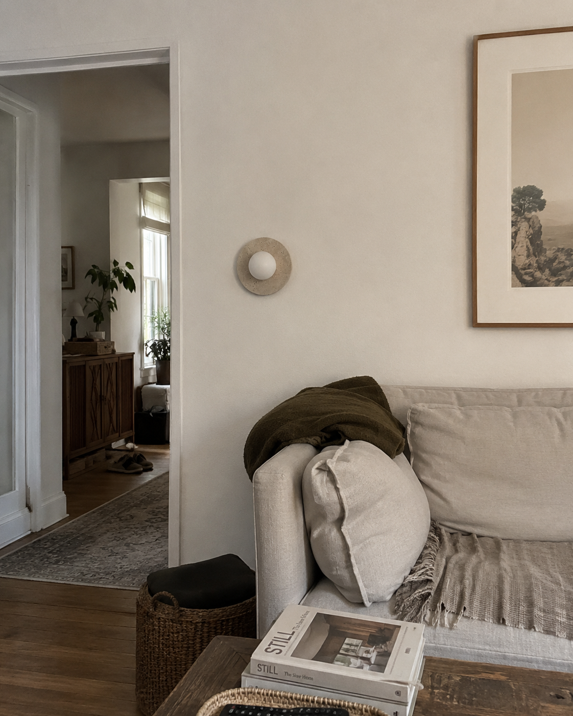 Nimbus | Travertine Wall Sconce