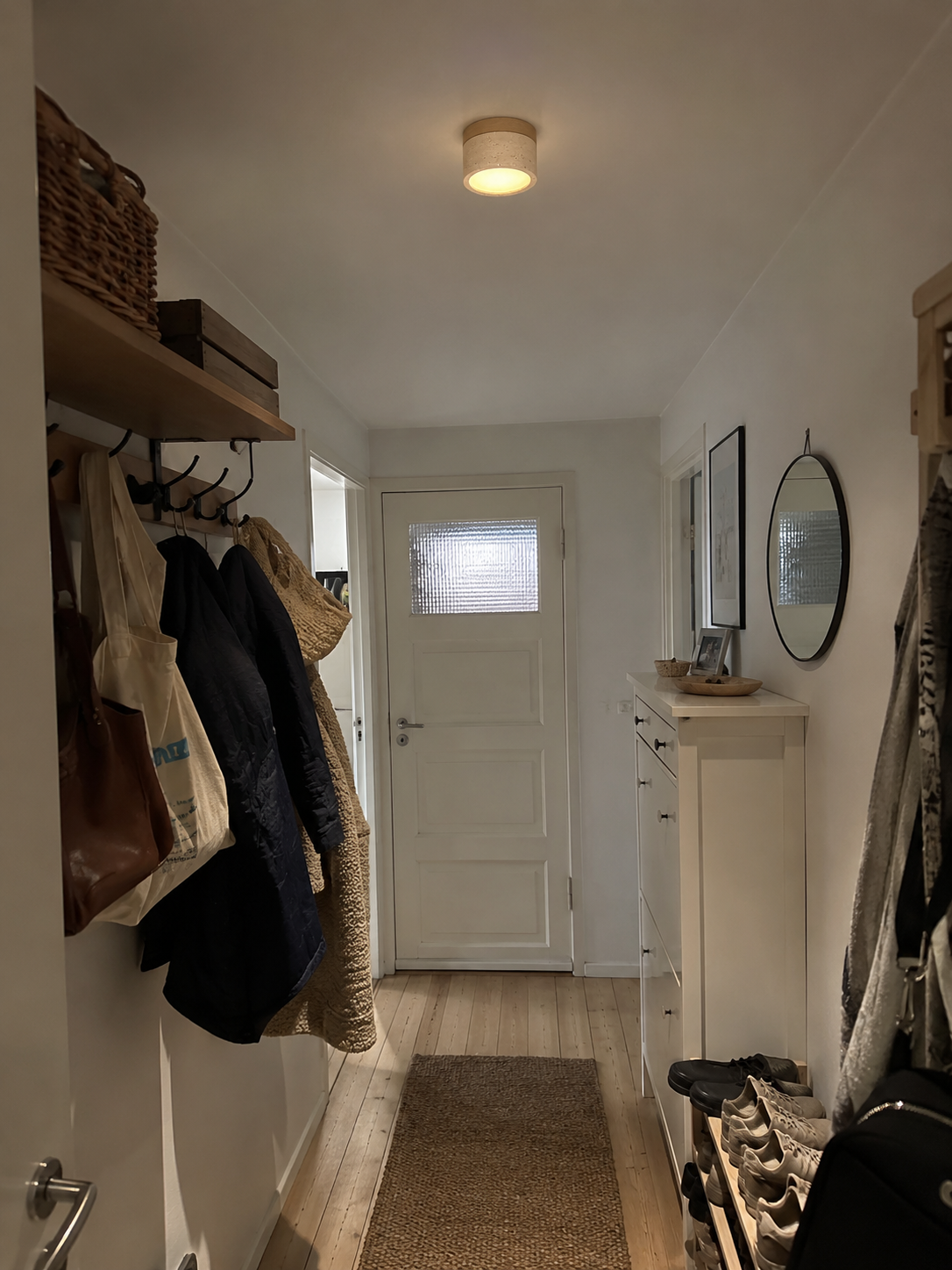 Ember | Travertine Flush Mount Ceiling Light