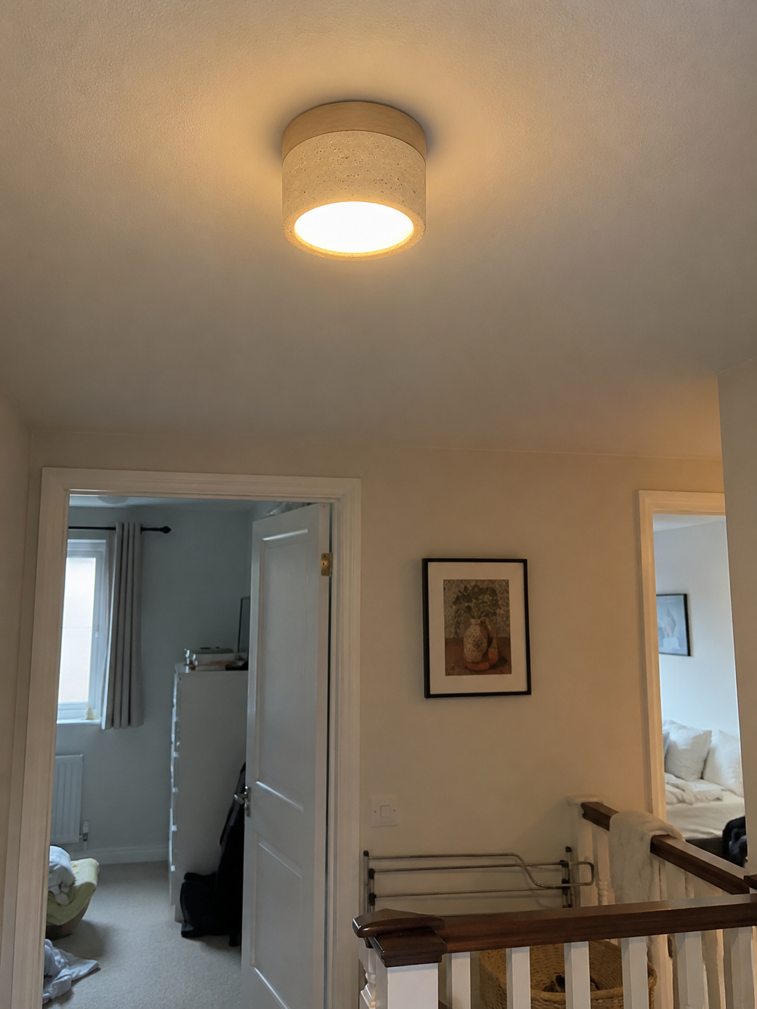 Ember | Travertine Flush Mount Ceiling Light