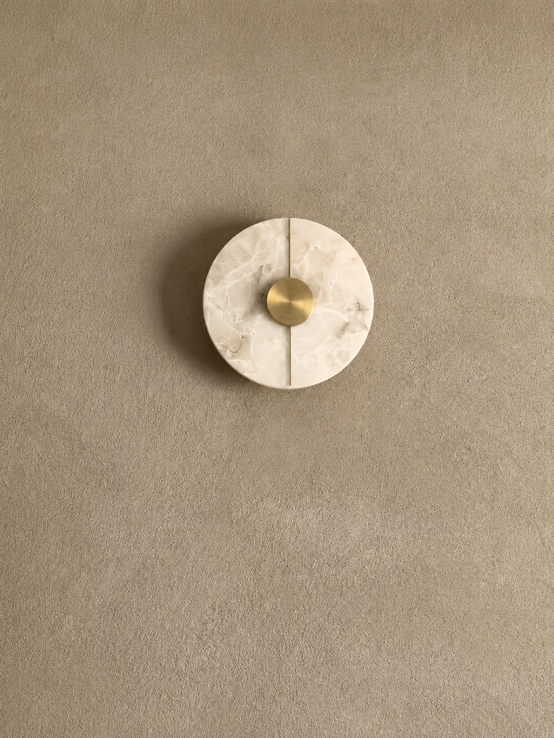 Eclipse | Round Marble Wall Sconce