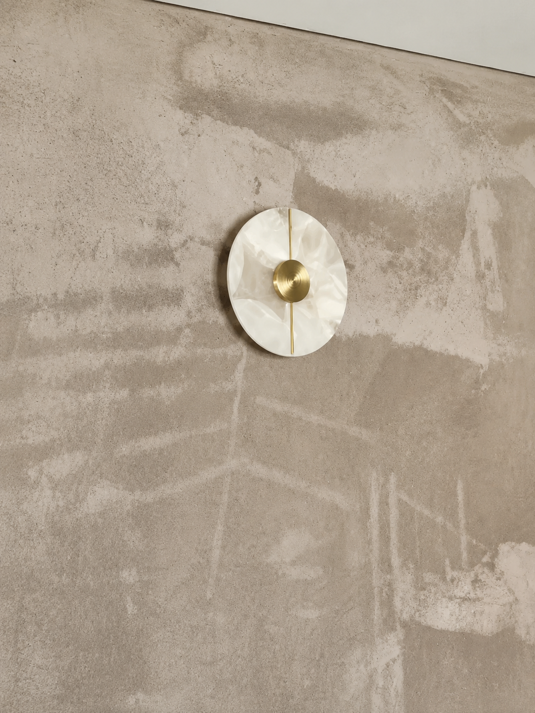 Eclipse | Round Marble Wall Sconce