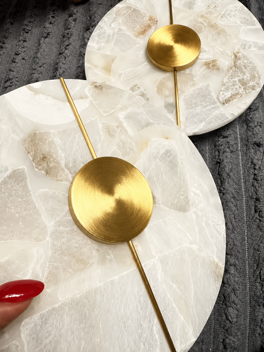 Eclipse | Round Marble Wall Sconce