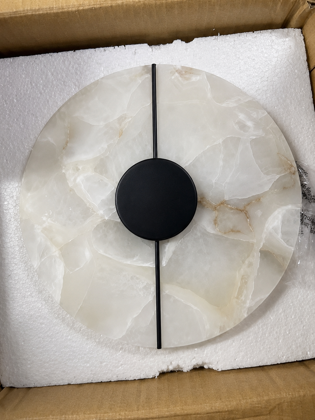 Eclipse | Round Marble Wall Sconce