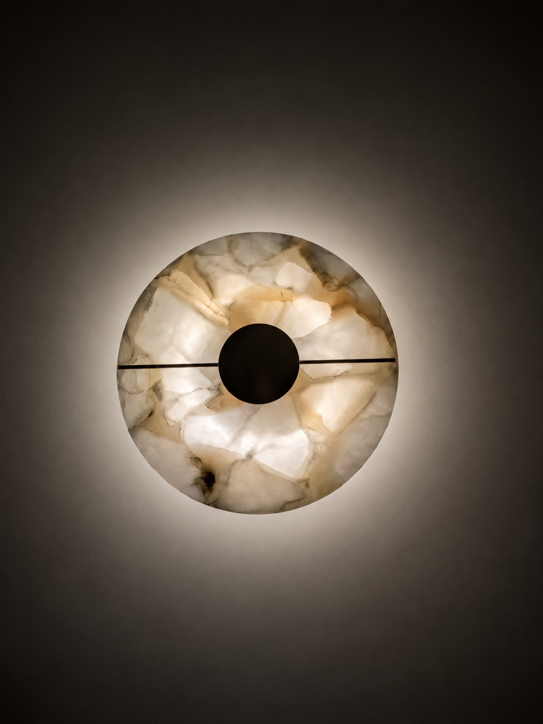 Eclipse | Round Marble Wall Sconce