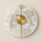 Eclipse | Round Marble Wall Sconce